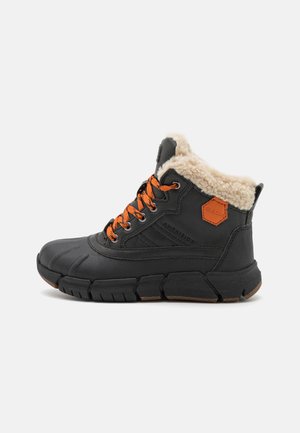 FLEXYPER BOY ABX - Lace-up ankle boots - black/orange