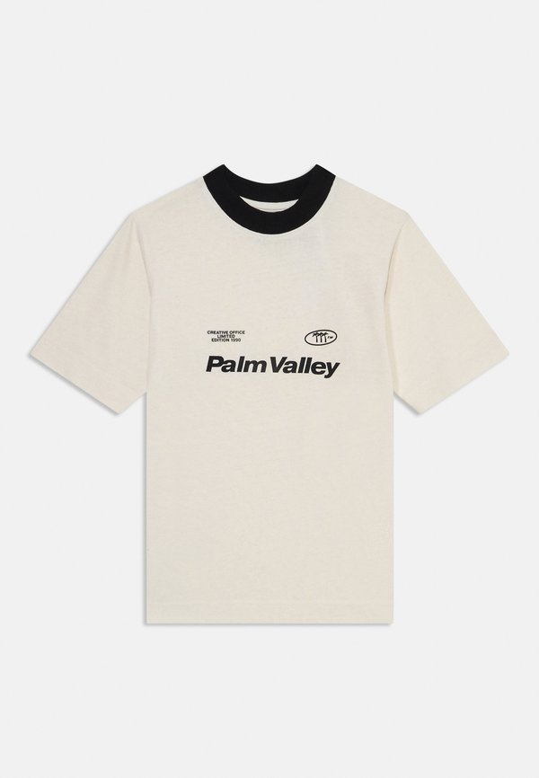 JCORETREAT CONTRAST TEE CREW - Print T-shirt - cloud dancer