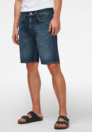REGULAR - Jeansshort - dark blue