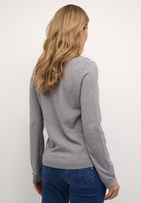 Cream DELA - Adīta jaka - light grey melange