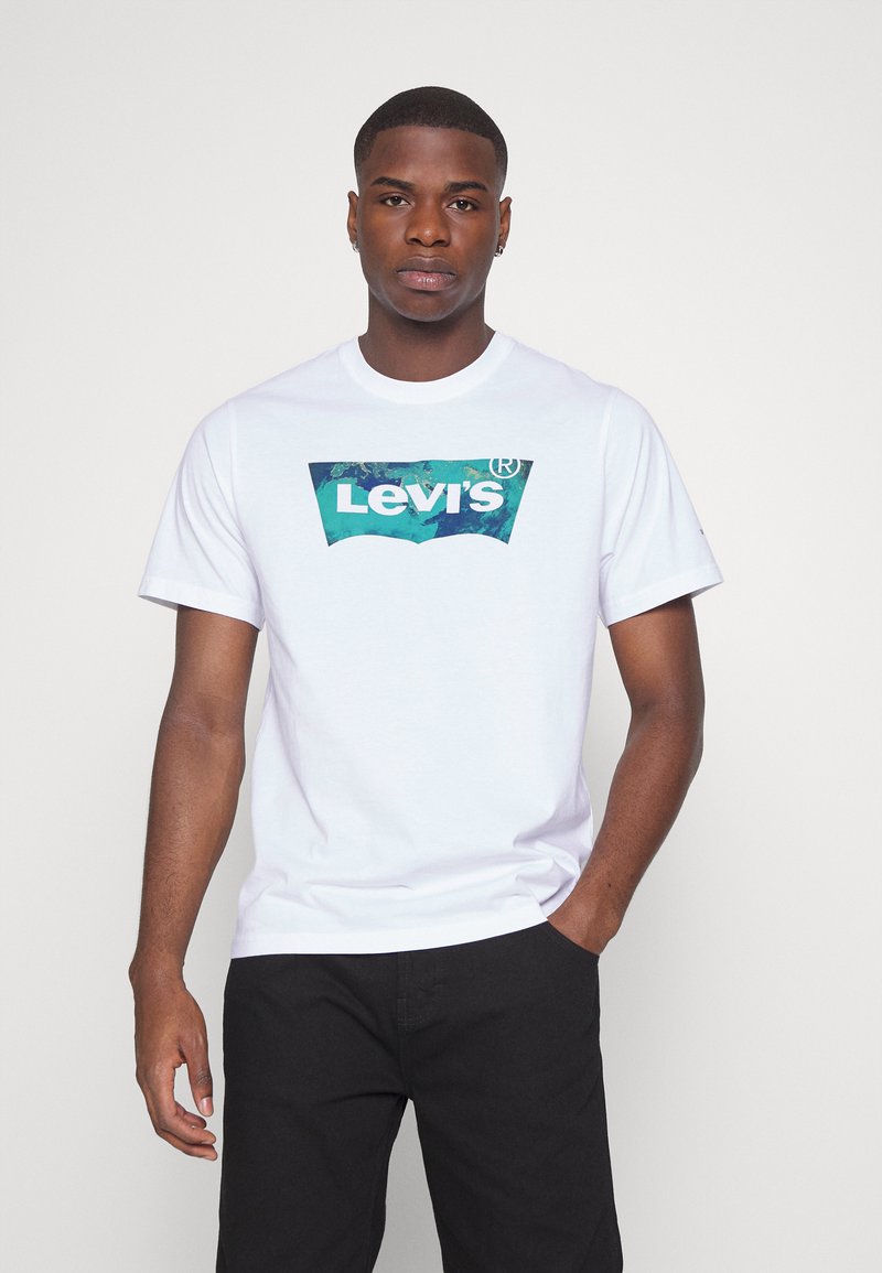 Levi's® RELAXED FIT - T-shirt estampada - earth white