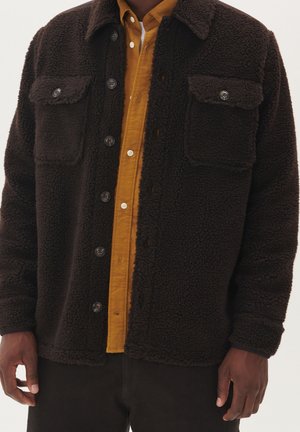Fleecejacke - dark brown