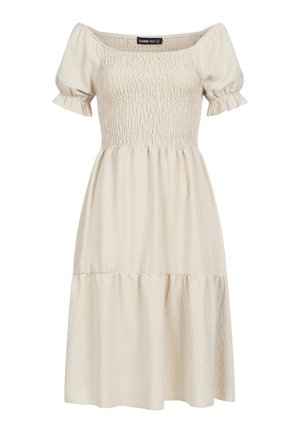 Cloud 5ive, OFF SHOULDER DRESS - Denné šaty - beige
