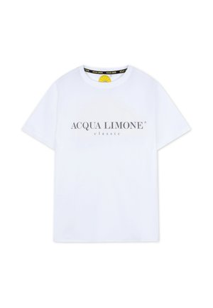 T-shirt med print - white