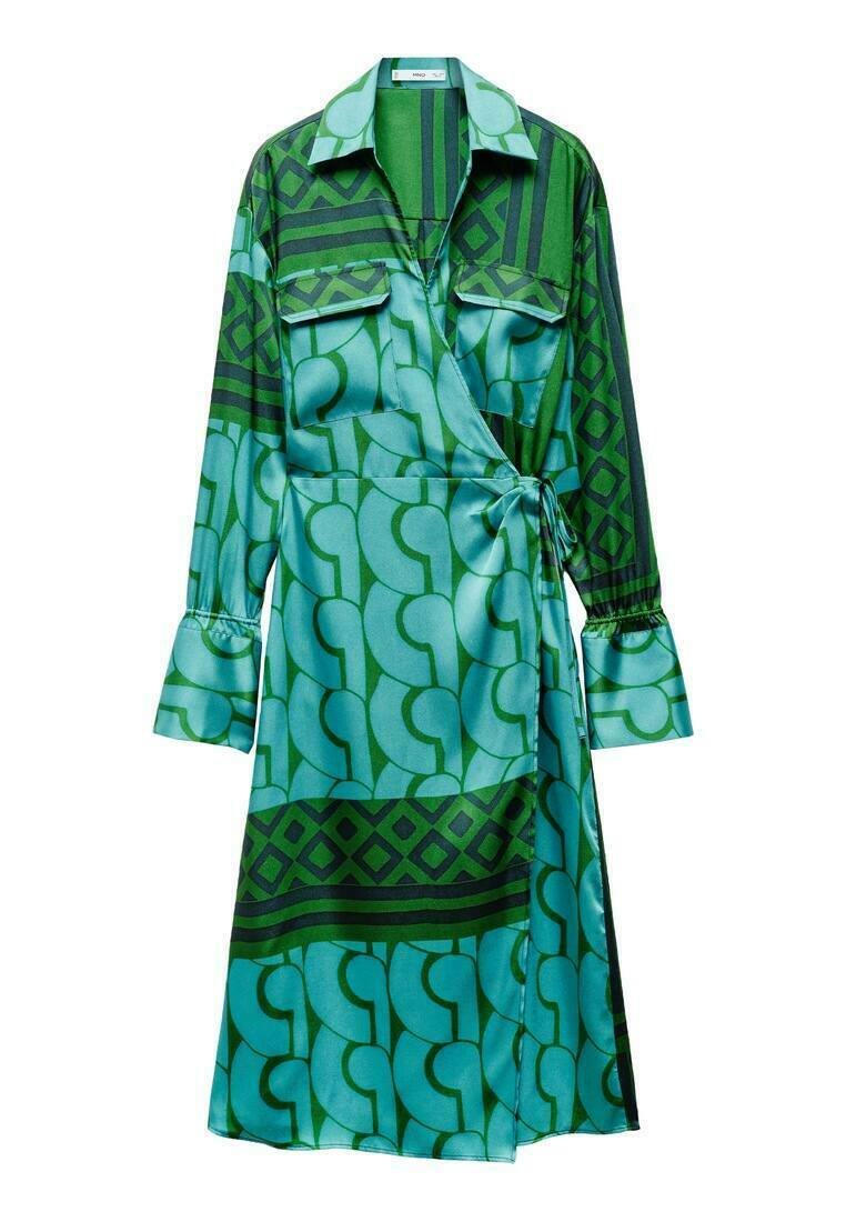 Mango Jurk donkerblauw