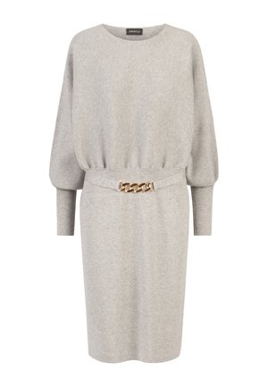 Apart Gebreide jurk - graumeliert