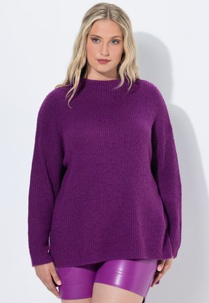 ROLLKRAGEN-  LANGARM - Pullover - blackberry