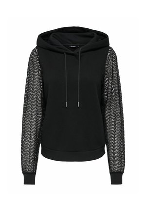 ONLY, HOODIE ONLKELLY SWEATSHIRT - Sweat à capuche - black