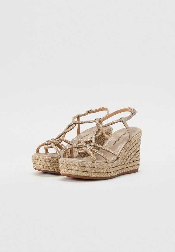 High heeled sandals - oporto bronze2