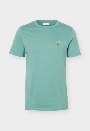Lindbergh, EMBROIDERY TEE - Βασικό μπλουζάκι - light green