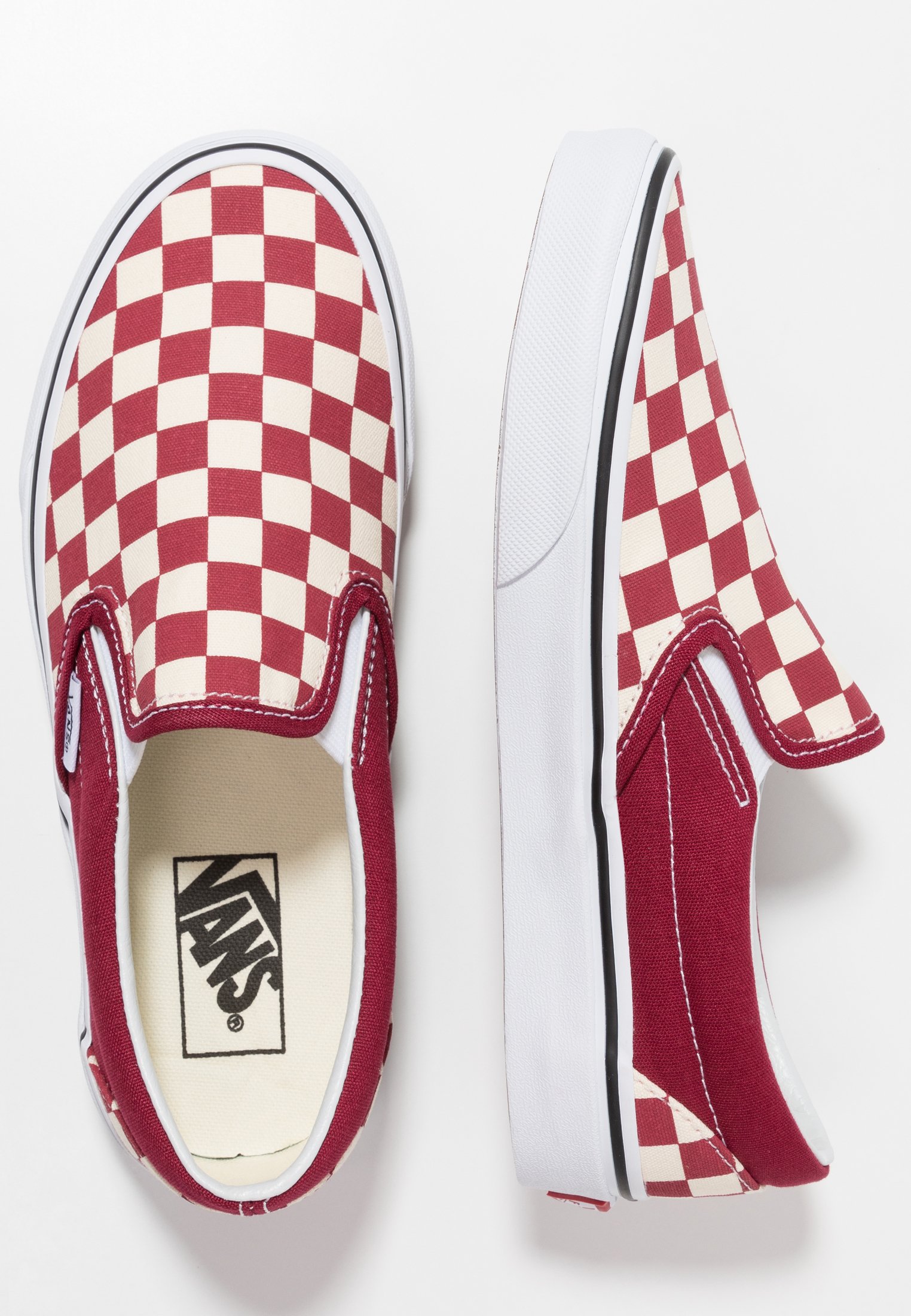 vans checkerboard rouge