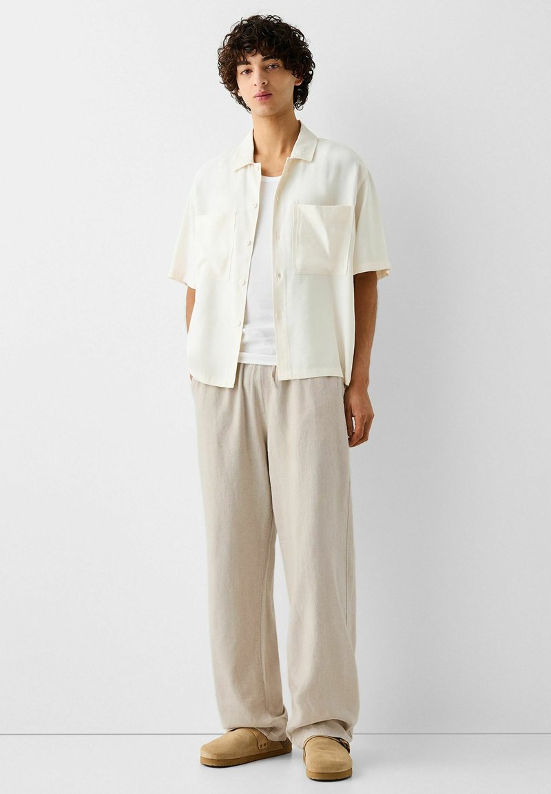 Bershka Broek zandkleur Bershka Broek zandkleur