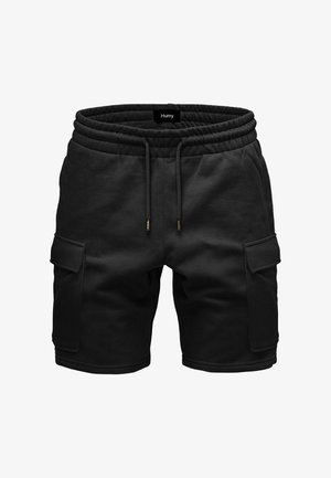 Humy MIT ELASTISCHEM BUND UND CARGOTASCHEN A S - Shorts - schwarz
