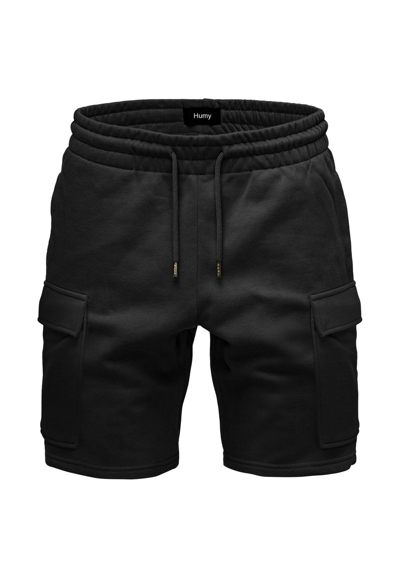 Humy MIT ELASTISCHEM BUND UND CARGOTASCHEN A S - Shorts - schwarz