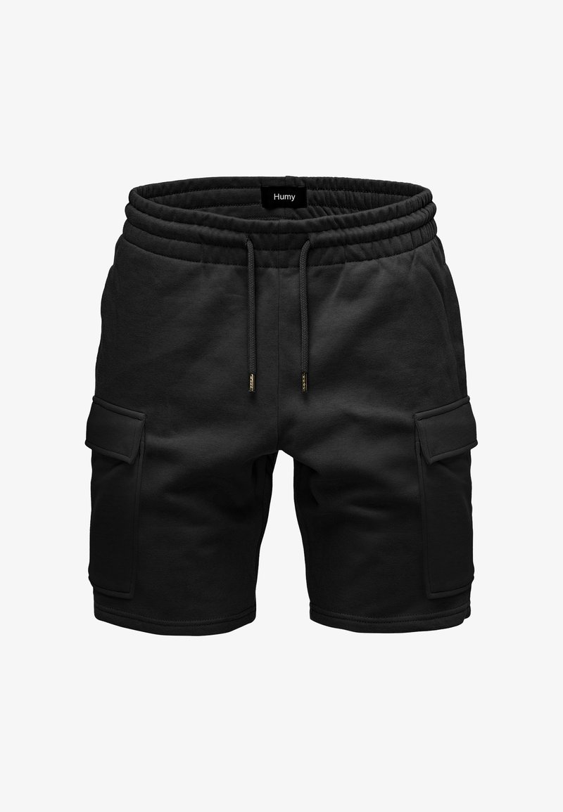 Humy MIT ELASTISCHEM BUND UND CARGOTASCHEN A S - Shorts - schwarz