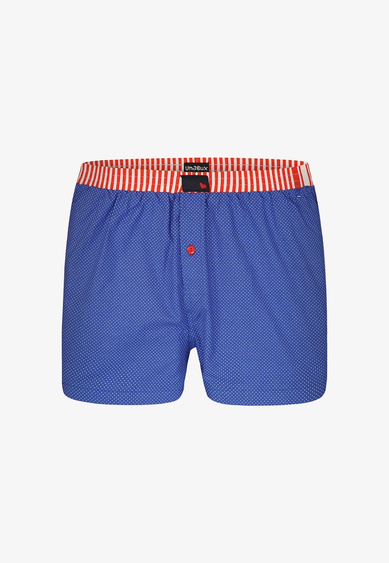 Unabux - Boxer - Uomo Rot / Weiß - Dunkelblau / Weiß M Unabux - Boxer - Uomo Rot / Weiß - Dunkelblau / Weiß M