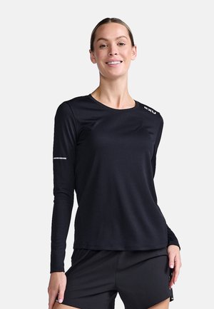 AERO - Long sleeved top - black silver reflective