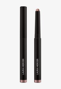 Svart uttrekkbar eyeliner-penn med rose-gull spiss og merkevare. Jevn tekstur for presis påføring.