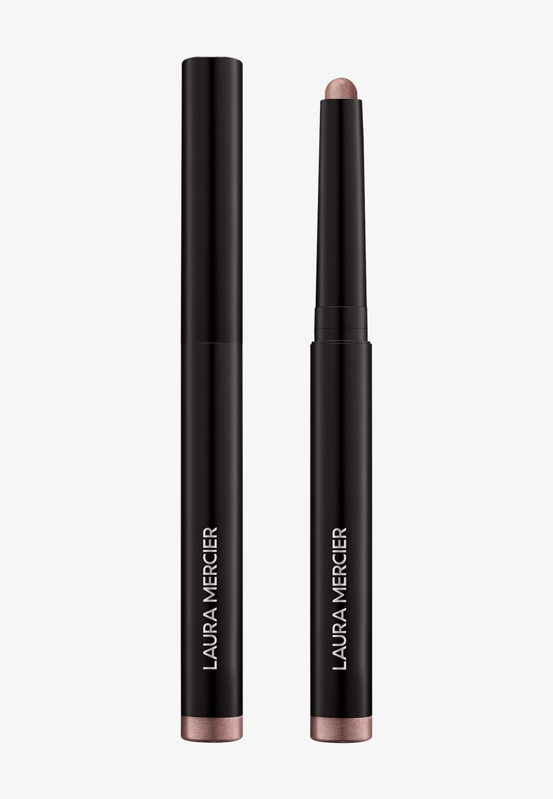 Svart uttrekkbar eyeliner-penn med rose-gull spiss og merkevare. Jevn tekstur for presis påføring.