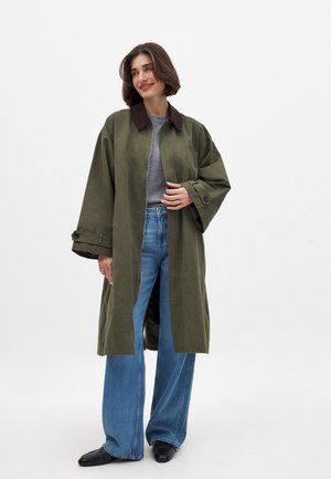 CONTRAST COLLAR  - Trentšmantel - khaki