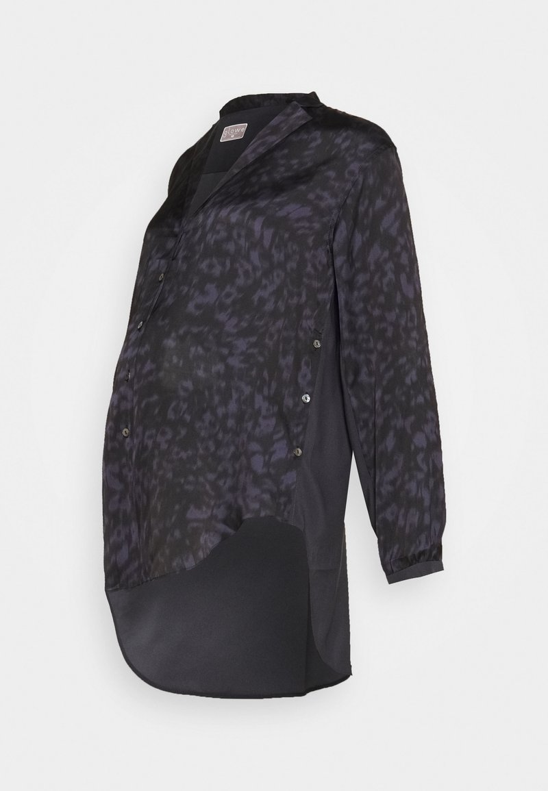 GLOWE Overhemdblouse grijs