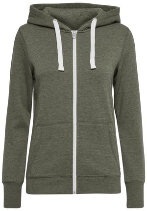 OXOLINDA - Sweatshirt hoodie - Zip-up sweatshirt - clim. ivy