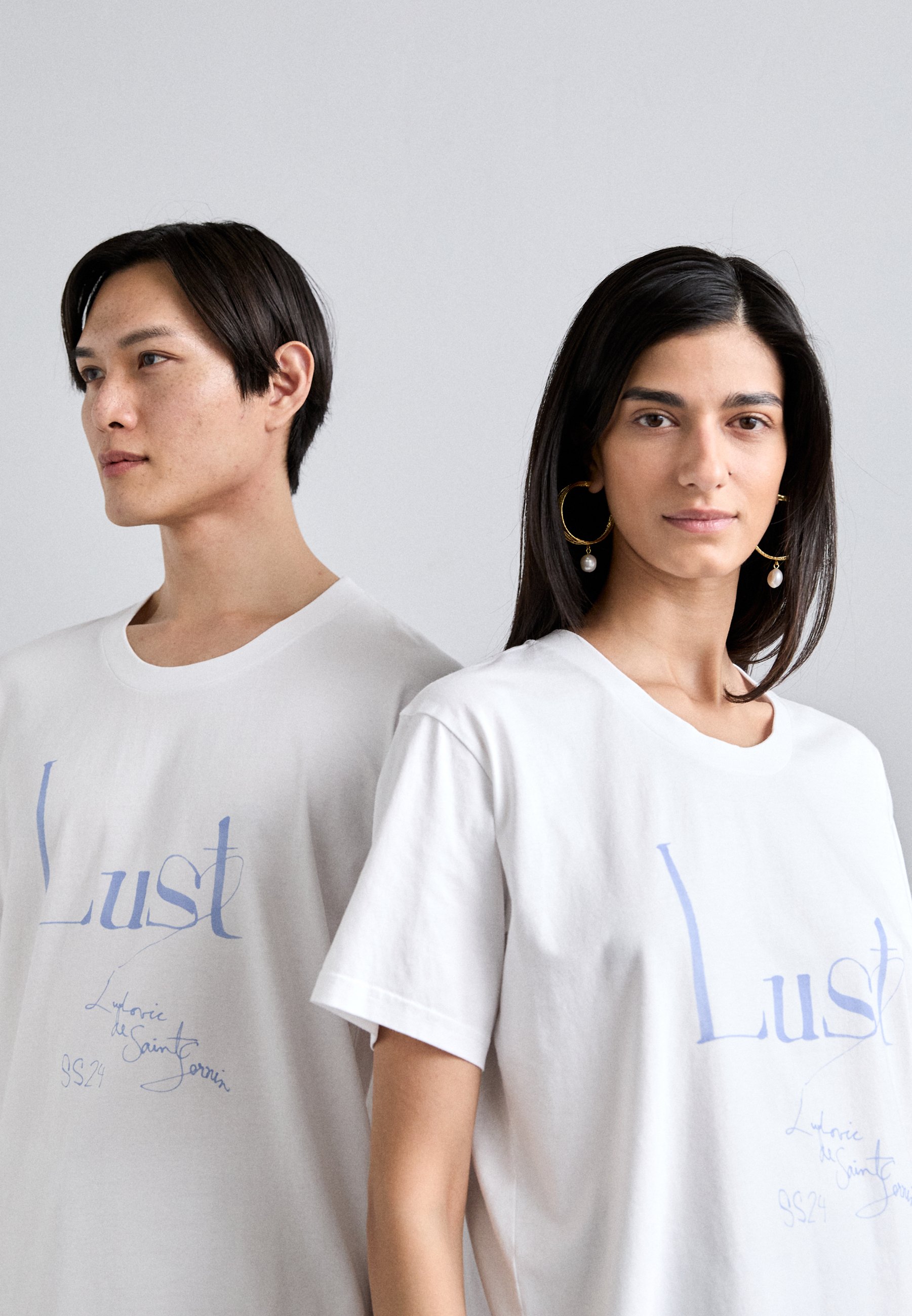 LUDOVIC DE SAINT SERNIN 売れ筋商品|||ルドヴィック ド サン セルナン Tシャツ トップス レディース T-shirts White Ludovic de Saint Sernin See-Through Tank Top with