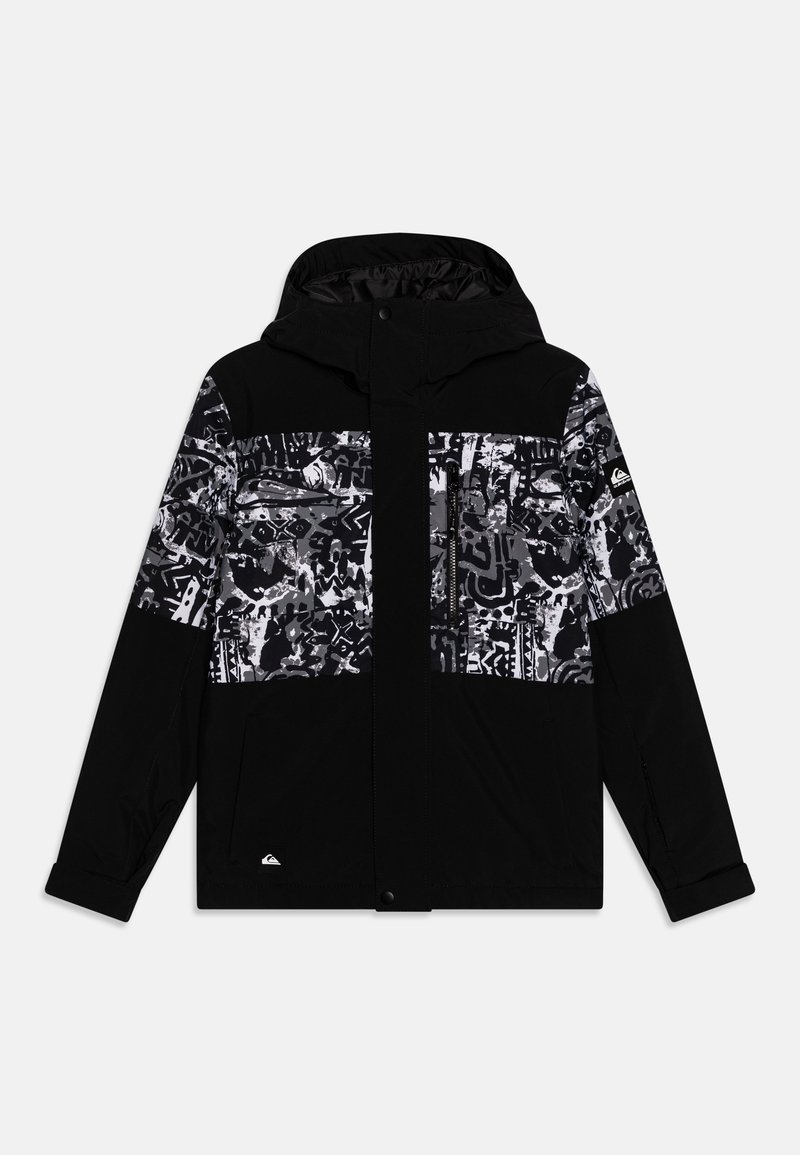 Quiksilver MISSION PRINTED BLOCK - Giacca da snowboard - snow heritage/true black