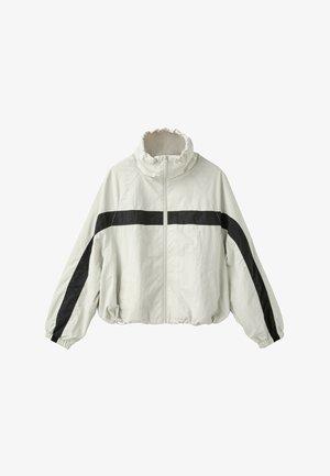 Stradivarius, TECHNICAL WINDBREAKER JACKET - Veste de survêtement - black