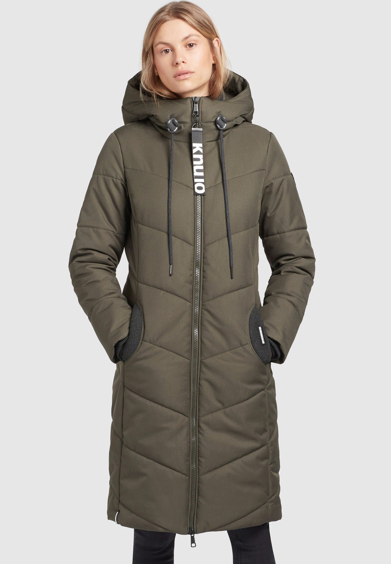 khujo ARIBAY - Winterjas - dunkeloliv/olijfgroen - Zalando.nl
