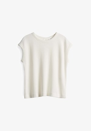 OPUS, LOOSE FIT CROCHET - T-Shirt basic - milk