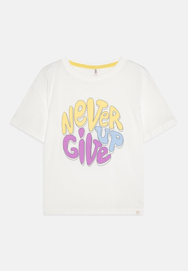 KMGRENNA LIFE LOOSE PRINT - Print T-shirt - cloud dancer