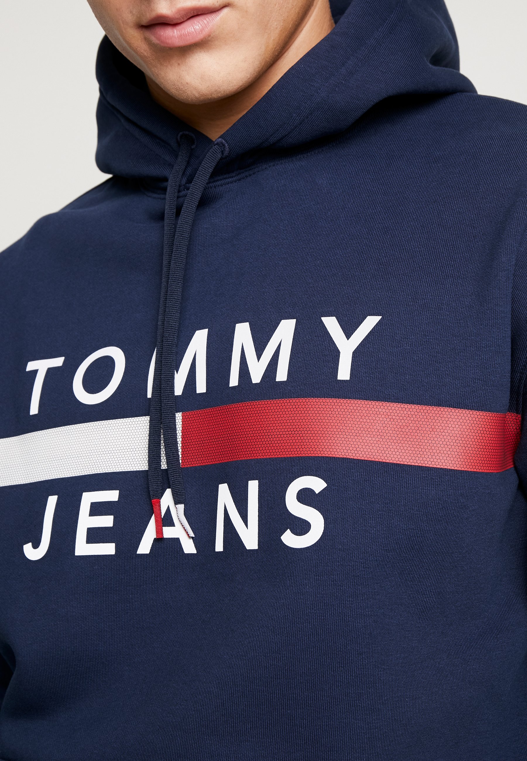 tommy jeans reflective flag hoodie