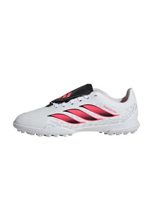adidas Performance, PREDATOR CLUB FOLD-OVER TONGUE TURF FOOTBALL BOOTS KIDS UNISEX - Scarpe da calcio per terreni sintetici - cloud white   solar turbo   core black