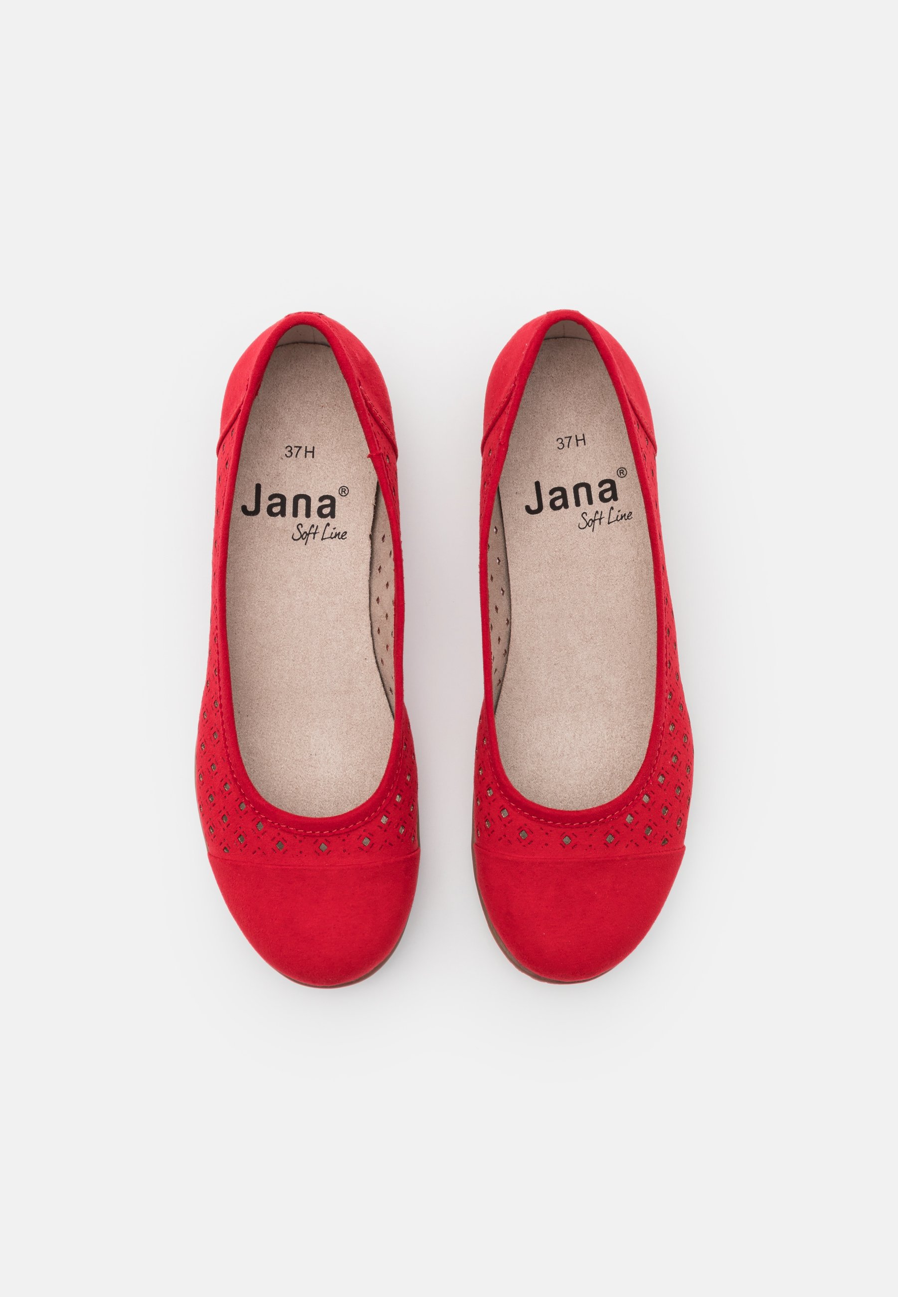 red ballet pumps uk