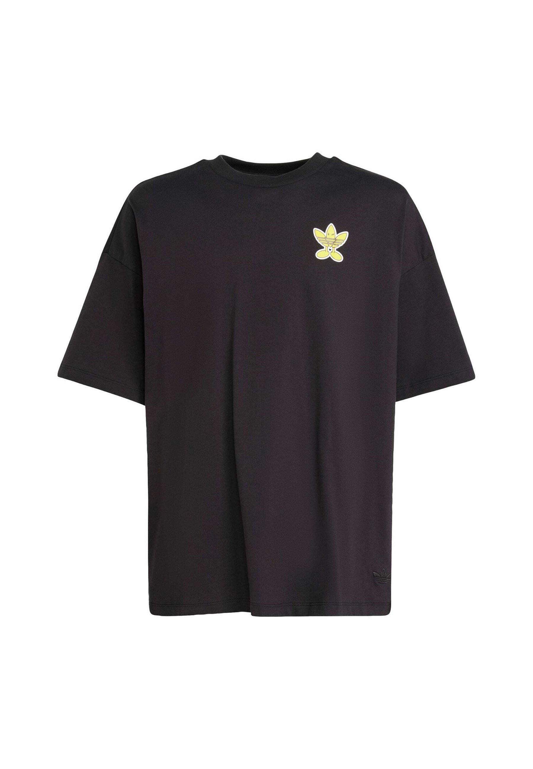 adidas Originals SMILEY WORLD KIDS - Tricou cu imprimeu - black