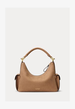 Lauren Ralph Lauren, CROC-EMBOSSED SMALL BLAIKE SHOULDER BAG - Sac à main - camel