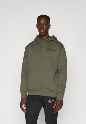 PSG CLUB HOODIE  - Klubové oblečenie - cargo khaki/black
