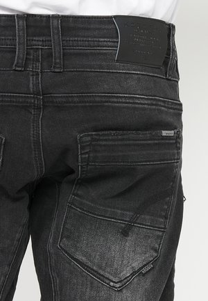 Koroshi STRETCH BERMUDA - Shorts vaqueros - denim black