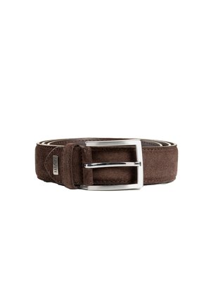 Formální pásek - dark brown uni