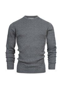 KSCABLE - Striktrøje - lt grey mix