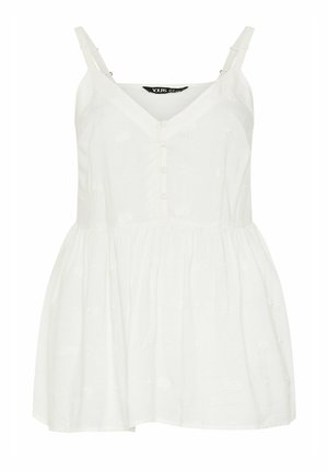 Yours Clothing, WOMEN'S VESTS & CAMIS - Top - white