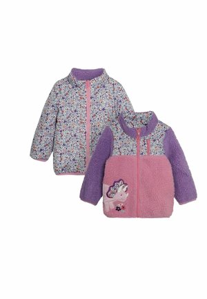 DINO APPLIQUÉ REGULAR FIT - Zip-up sweatshirt - lilac