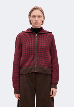 Hollister Co., CHASE HOODED SWEATER - Жилетка - red/brown