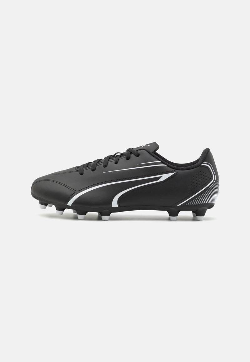 Puma - VITORIA FG/AG - Formēti futbola apavi ar radzēm - black/white, Palielināt