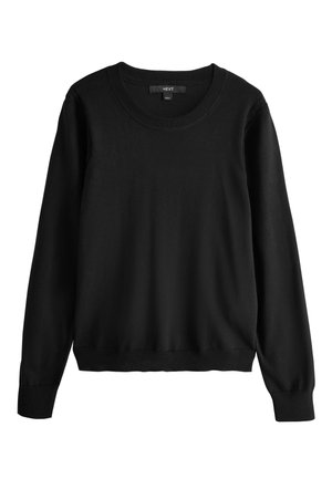 Next, TALL FIT - SOFT TOUCH LONG SLEEVE CREW NECK JUMPER . - Svetrík - black