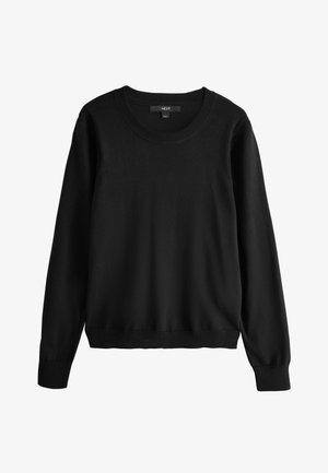 Next, TALL FIT - SOFT TOUCH LONG SLEEVE CREW NECK JUMPER . - Svetrík - black