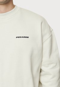 Pegador LOGO OVERSIZED SWEATER - Sweatshirt - washed salty cream