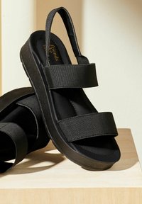 Friends Like These REGULAR FIT - COMFORT ELASTIC STRAP - Sandale cu platformă - black
