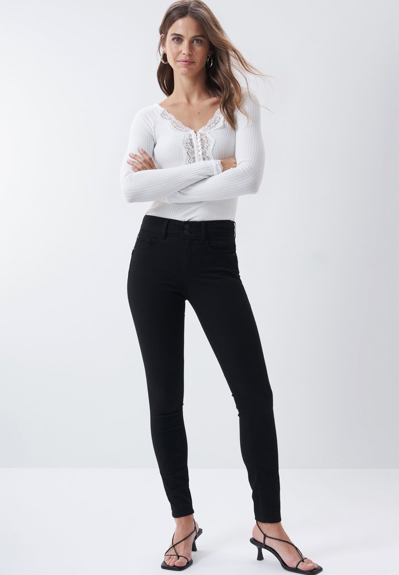 Salsa Jeans - Oprijete (skinny) kavbojke - Black, Povečajte